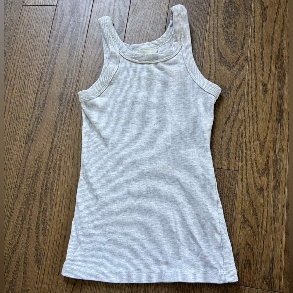 H&M Gray Fitted Tank Top